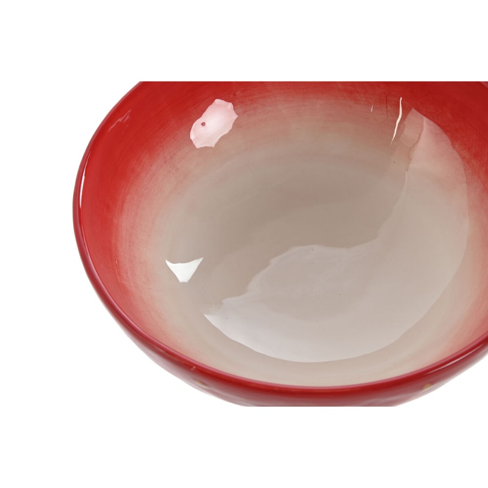 Bol Home ESPRIT Rouge Grès Moderne 19,3 x 19,3 x 7 cm