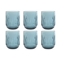 Set de Verres Home ESPRIT Bleu Verre (6 Unités)