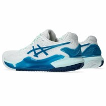 Tennisschuhe für Frauen Asics Gel-Resolution 9 Clay Mujer Weiß