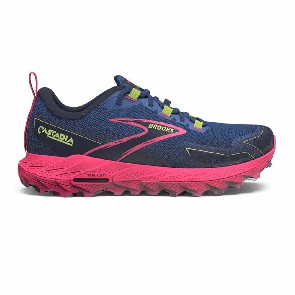 Sports Trainers for Women Brooks Cascadia 18 Blue Grey Pink