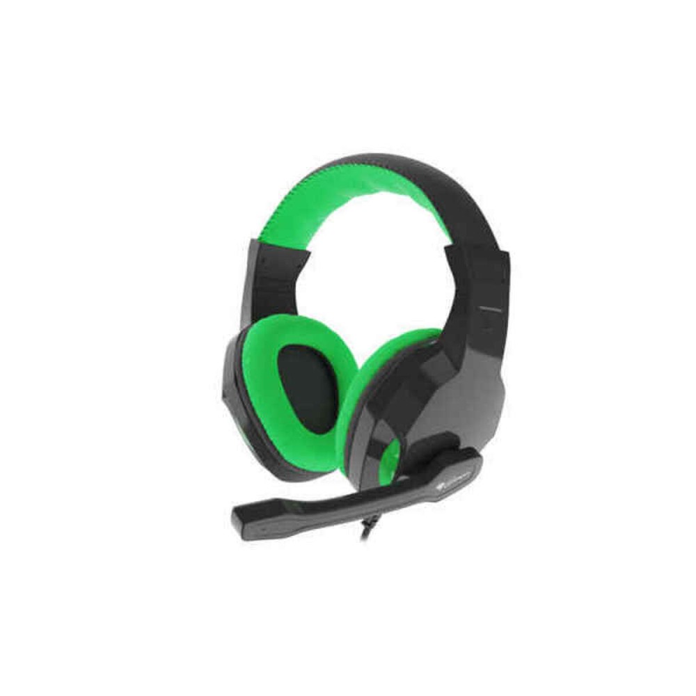 Gaming Earpiece with Microphone Genesis NSG-1435 3,5 mm Black Green