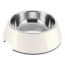 Futternapf für Hunde Hunter Melamine Edelstahl Weiß 160 ml (14,5 x 14,5 x 7 cm)