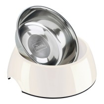 Dog Feeder Hunter Melamin Stainless steel White 160 ml (14,5 x 14,5 x 7 cm)