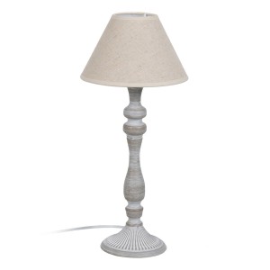 Tischlampe Beige Grau 60 W 220-240 V 23 x 23 x 49 cm