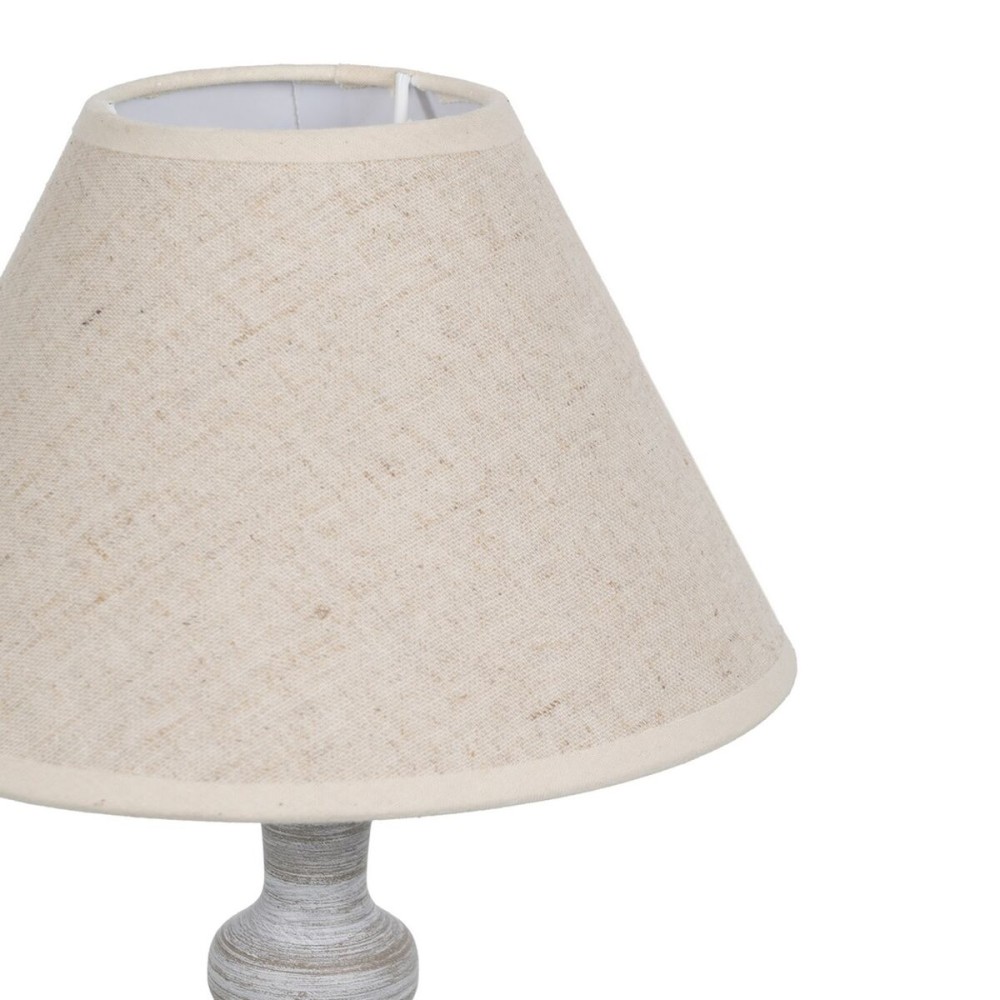 Tischlampe Beige Grau 60 W 220-240 V 23 x 23 x 49 cm