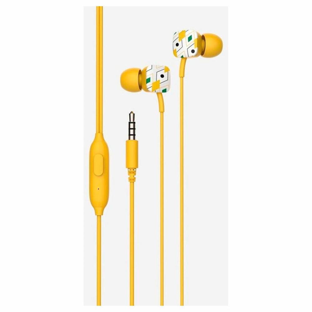 Casque bouton SPC Hype Jaune