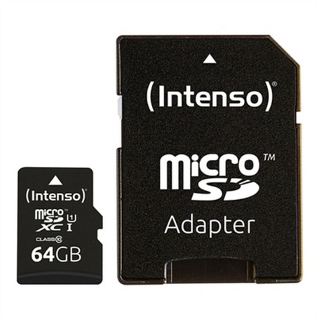 Micro SD Memory Card with Adaptor INTENSO 34234 UHS-I XC Premium Black