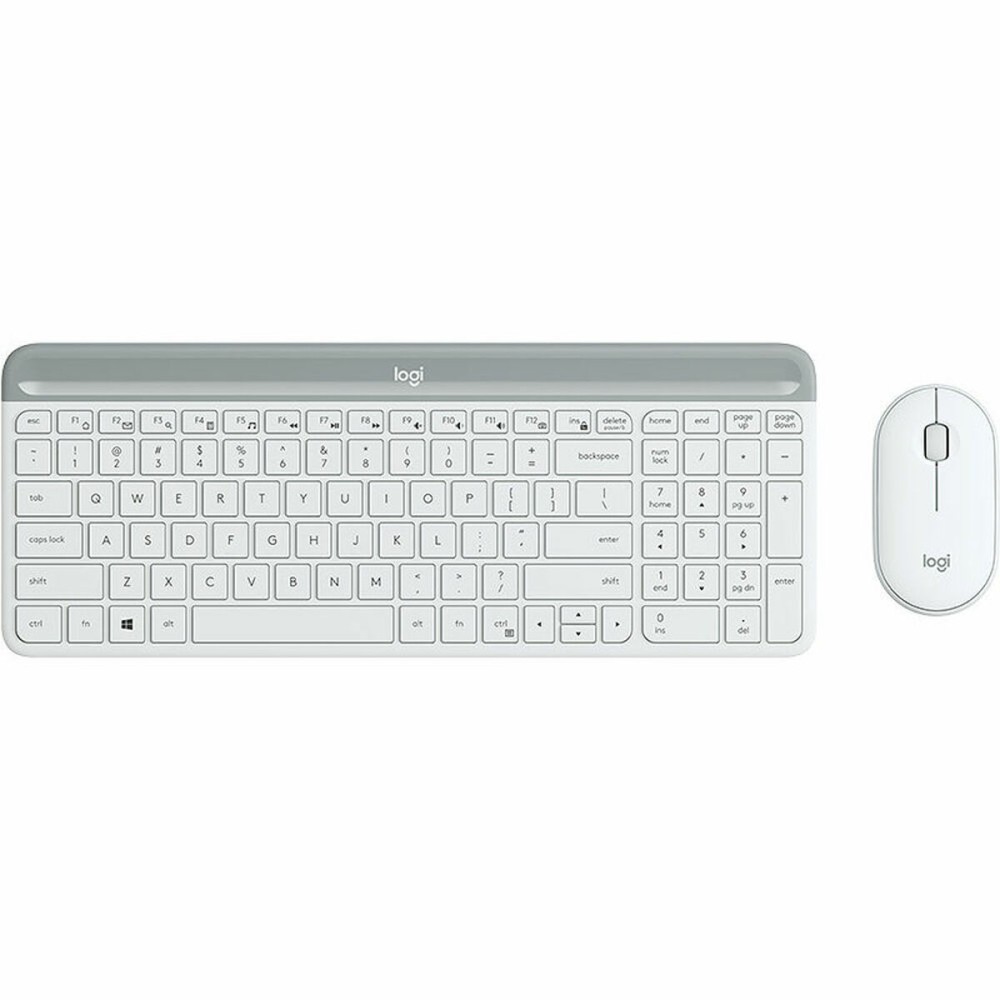 clavier et souris Logitech 920-009199 Blanc Espagnol Espagnol Qwerty