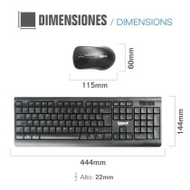 Keyboard and Wireless Mouse iggual WMK-Business