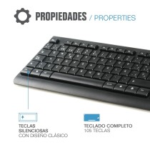 Keyboard and Wireless Mouse iggual WMK-Business