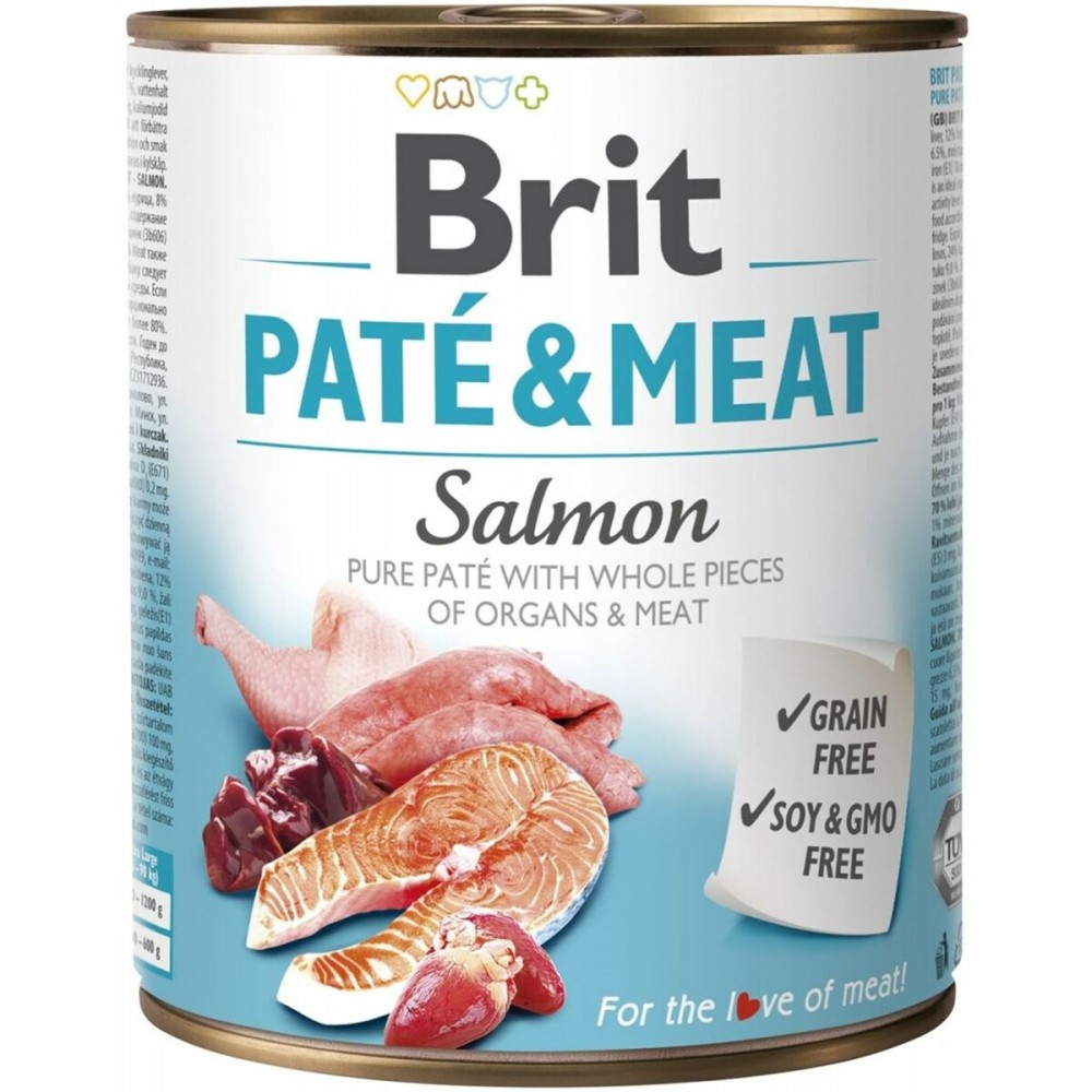 Alimentation humide Brit                                 Poulet Saumon 800 g