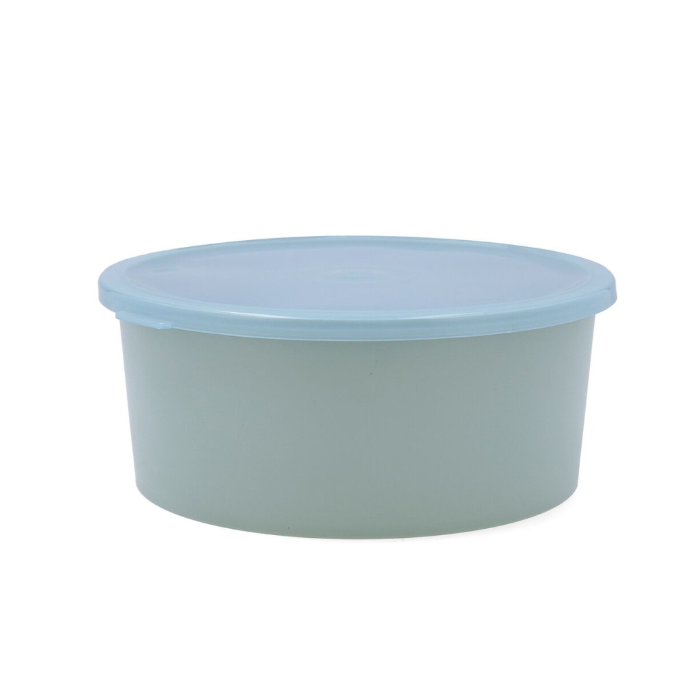 Panier-repas rond avec couvercle Quid Inspira 1,34 L Vert Plastique (12 Unités)