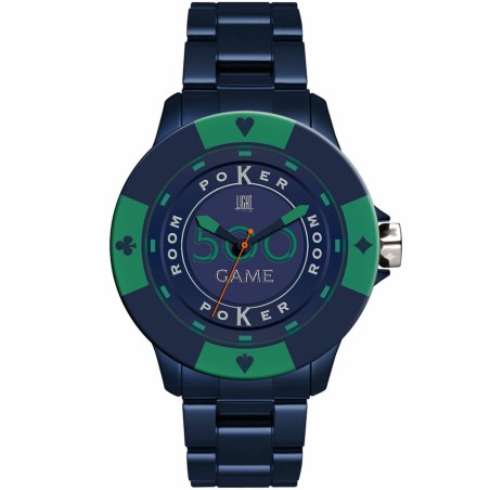 Unisex-Uhr Light Time POKER (Ø 48 mm)