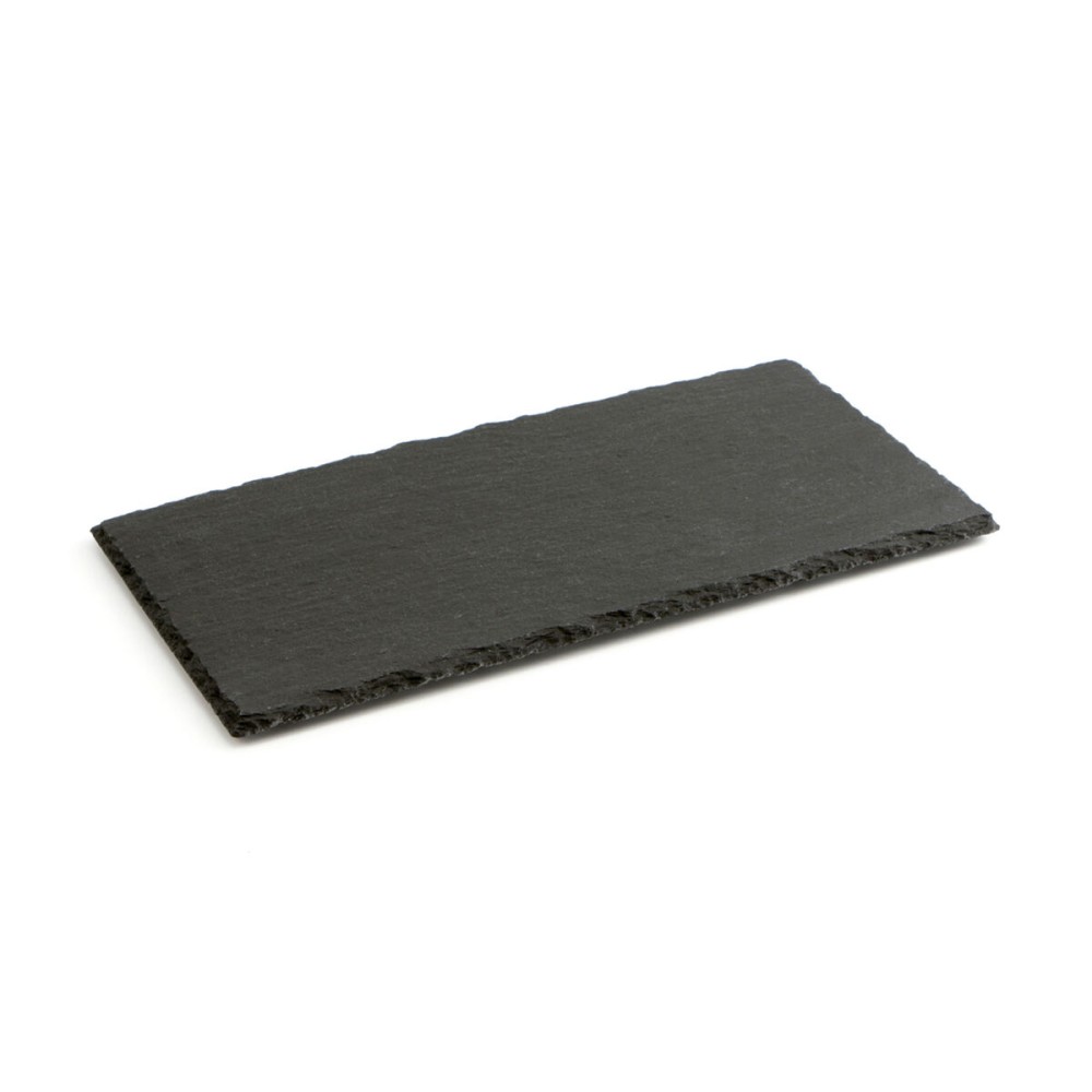 Schiefer-Effekt Keramikschale Quid Gastro Fun Schwarz (32 x 17 cm) (12 Stück)