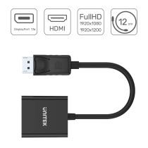 Adaptateur DisplayPort vers HDMI Unitek Y-5118DA Noir