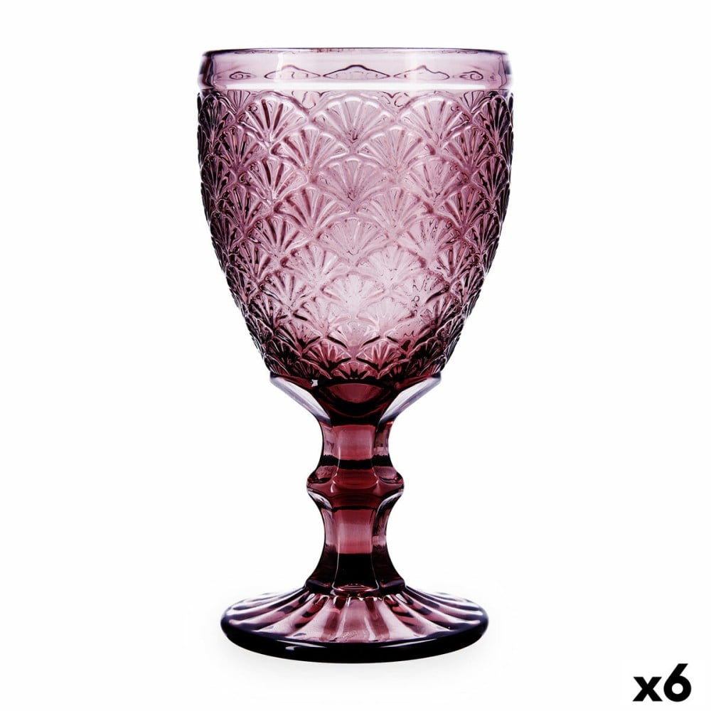 Verre Bidasoa Rose Moon Rose verre 350 ml (6 Unités)