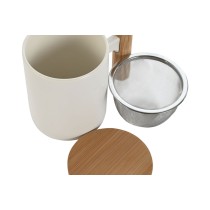 Filtertasse für Teeaufgüsse Home ESPRIT Weiß Edelstahl Porzellan 360 ml