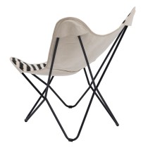 Fauteuil Blanc Noir 75 x 75 x 95 cm