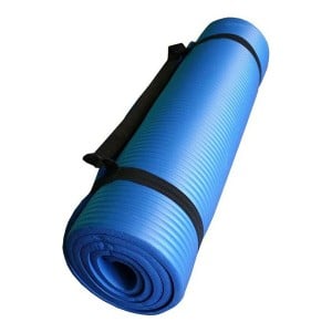 Jute-Yoga-Matte Softee RIV001 Blau