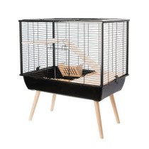 Cage Zolux 205621NOI Wood Metal Plastic Metal/Plastic 27 x 58 x 48 cm 78 x 81 x 48 cm (1 Piece)