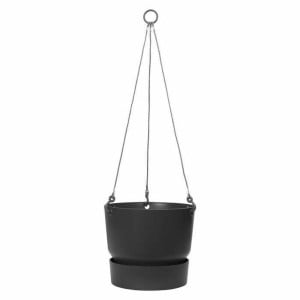 Blumentopf Elho Outdoor Ø 23,9 x 20,3 cm Schwarz Kunststoff