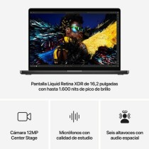 Laptop Apple MX2Y3Y/A 16,2" M2 48 GB RAM 512 GB SSD Qwerty Spanisch