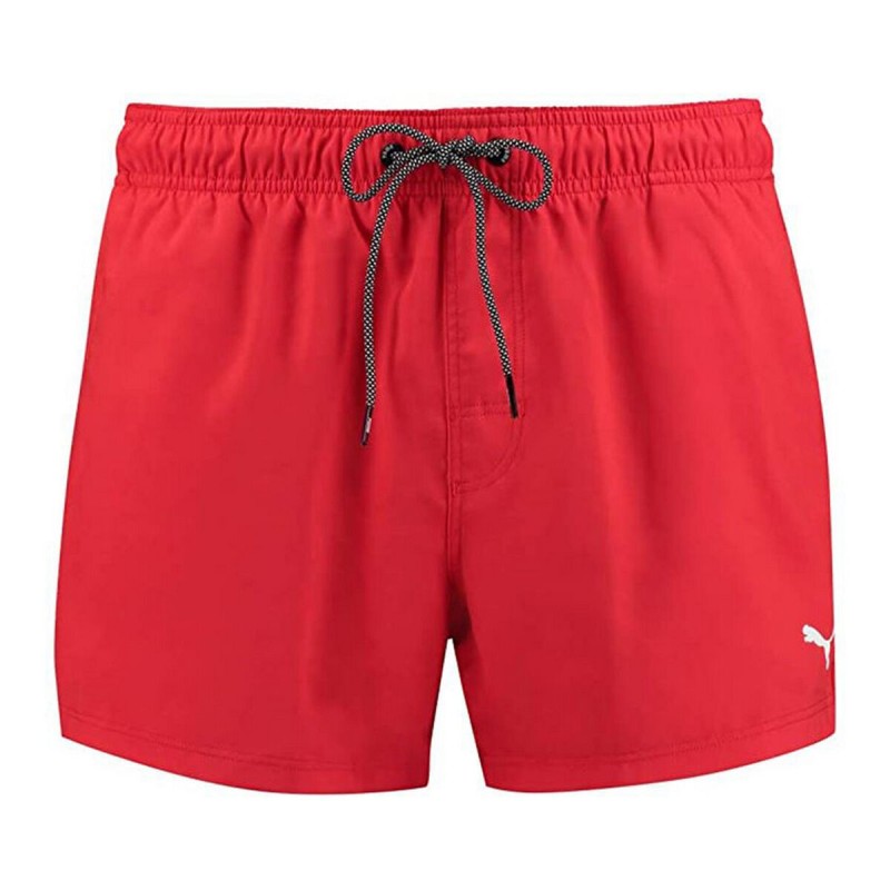 Herren Badehose Puma Swim Short Rot