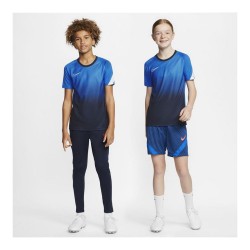 Children's Short Sleeved Football Shirt Nike  Dri-FIT Academy Blue