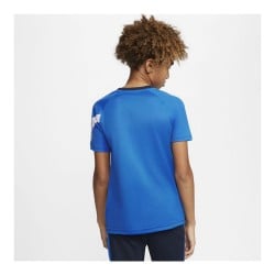 Kurzarm Fußballshirt für Kinder Nike  Dri-FIT Academy Blau