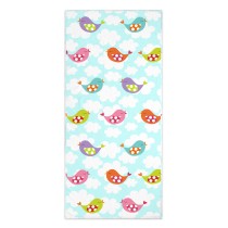 Bath towel HappyFriday Mr Fox Little Birds Multicolour 70 x 150 cm