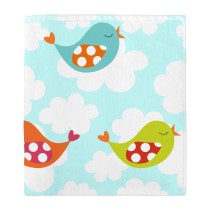 Serviette de toilette HappyFriday Mr Fox Little Birds Multicouleur 70 x 150 cm