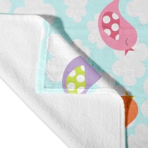 Bath towel HappyFriday Mr Fox Little Birds Multicolour 70 x 150 cm