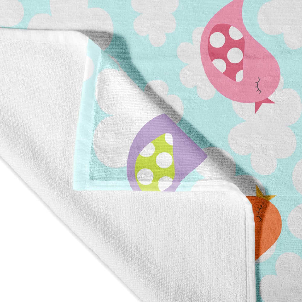 Serviette de toilette HappyFriday Mr Fox Little Birds Multicouleur 70 x 150 cm