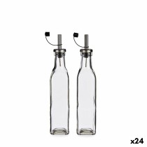 Öl- und Essig-Set Vivalto WJ7069-M Durchsichtig Metall Glas Kristall Kunststoff 300 ml (24 Stück)