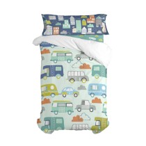 Drap housse HappyFriday MOSHI MOSHI Multicouleur 90 x 200 x 32 cm