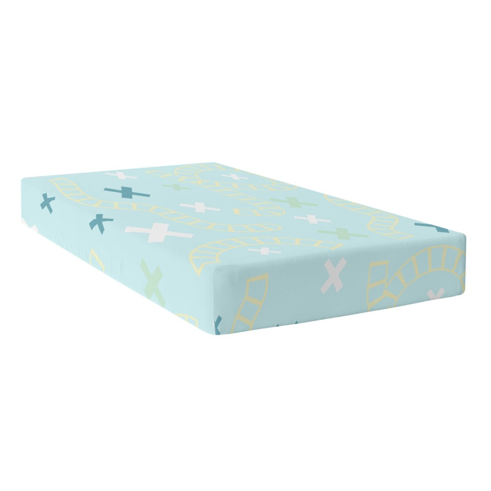 Fitted sheet HappyFriday HAPPYNOIS Multicolour 105 x 200 x 32 cm