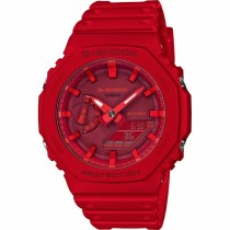 Unisex-Uhr Casio GA-2100-4AER Rot Multifunktion