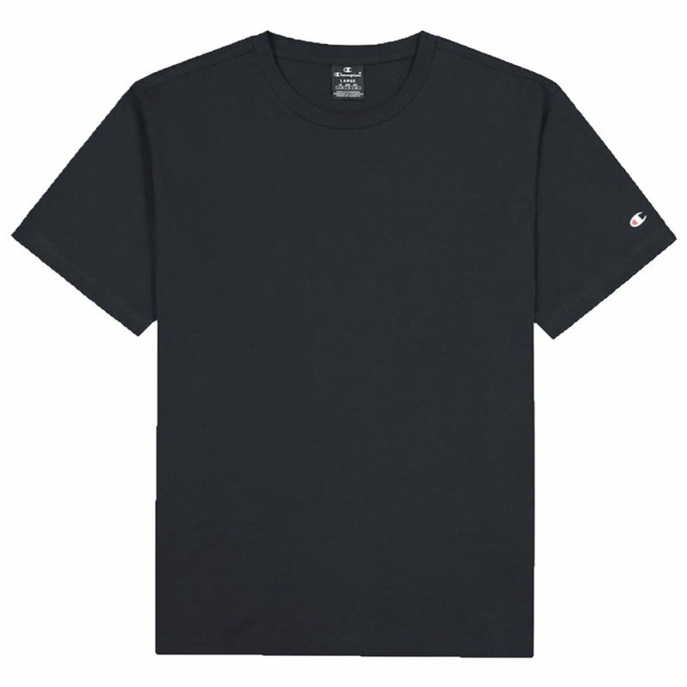 Men’s Short Sleeve T-Shirt Champion Crew-Neck Black 2 Pieces Light grey