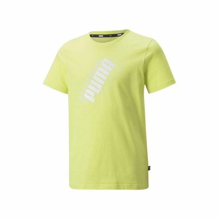 T shirt à manches courtes Enfant Puma Power Logo Jaune