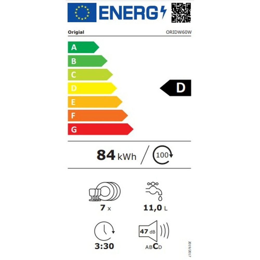 Geschirrspüler Origial ORIDW60W 60 cm