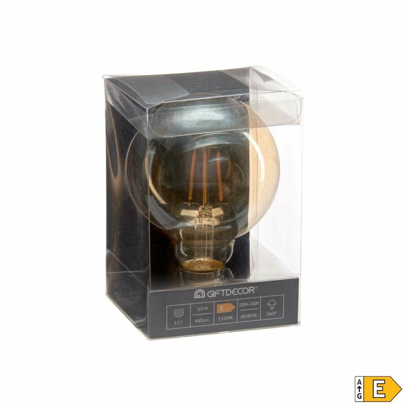 LED-Lampe Vintage E27 Durchsichtig 4 W 9,5 x 14 x 9,5 cm (12 Stück)