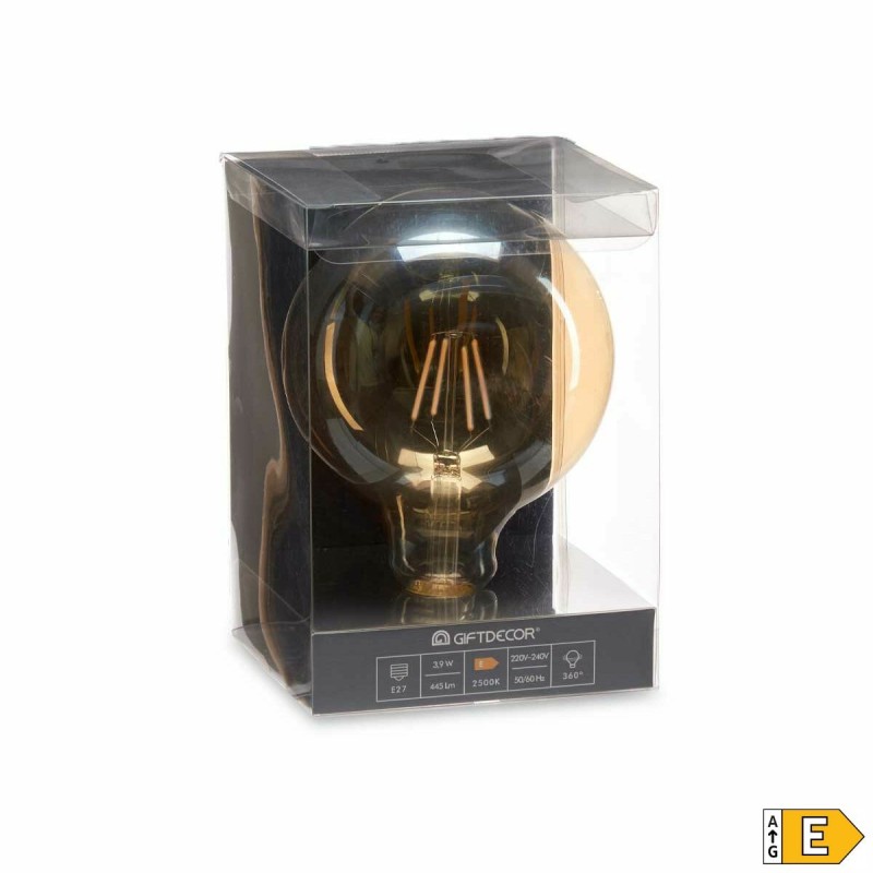 Lampe LED Vintage E27 Transparent 4 W 12,5 x 17,5 x 12,5 cm (12 Unités)