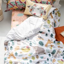 Duvet cover set HappyFriday Moshi Moshi Harvestwood Multicolour Single 2 Pieces