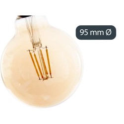 LED-Lampe Vintage E27 Durchsichtig 4 W 9,5 x 14 x 9,5 cm (12 Stück)