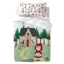 Pillowcase HappyFriday Mr Fox Red Riding Hood Multicolour 50 x 75 cm