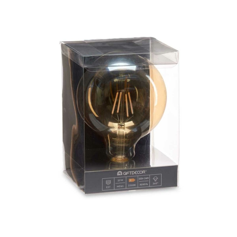 LED-Lampe Vintage E27 Durchsichtig 4 W 12,5 x 17,5 x 12,5 cm (12 Stück)