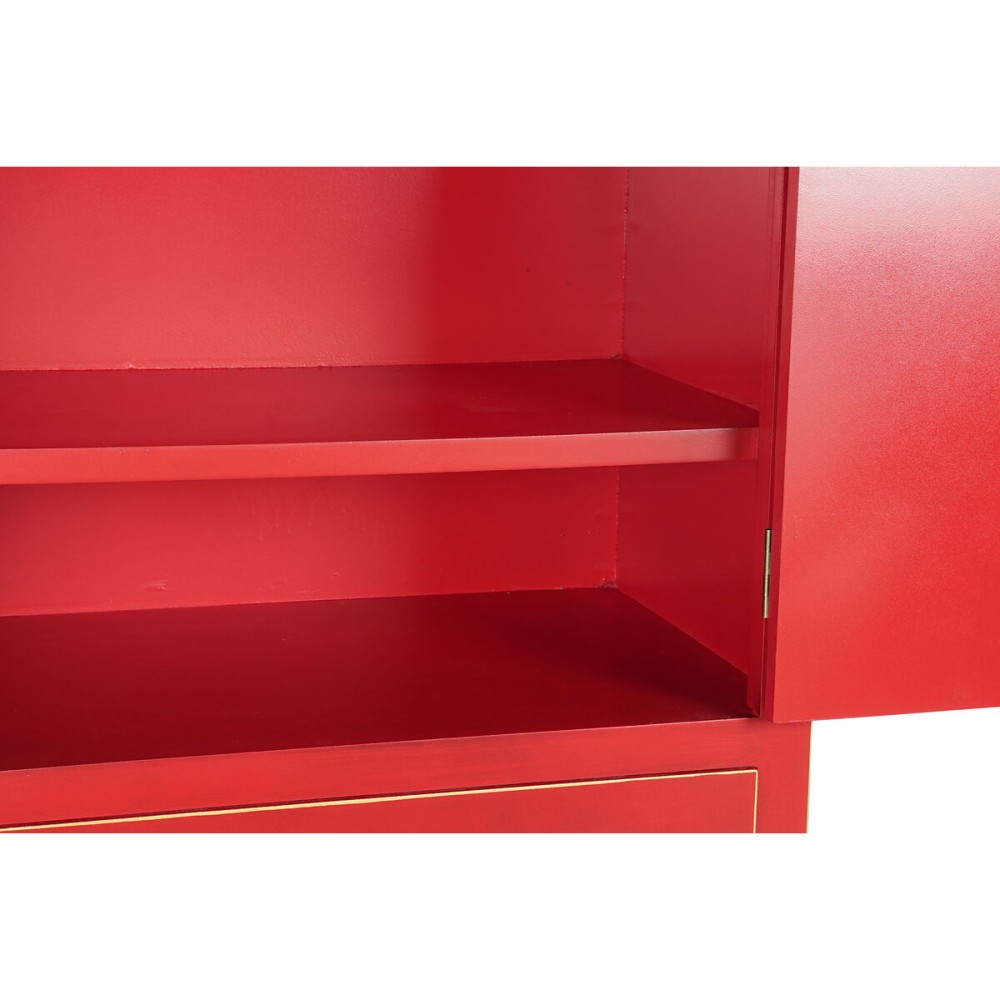 Schrank DKD Home Decor 85,5 x 50,5 x 186,2 cm Tanne Rot Holz MDF