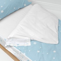 Quilt Cover without Filling HappyFriday Basic Kids Little star Blue 90 x 200 cm