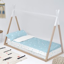 Housse de couette non rembourrée HappyFriday Basic Kids Little star Bleu 105 x 200 cm