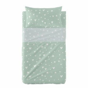 Jeu de draps HappyFriday HF Mini Fairy Dust Multicouleur Lit de bébé 2 Pièces